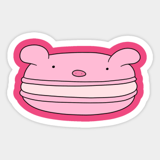 Pink Pig Macaroon Sticker